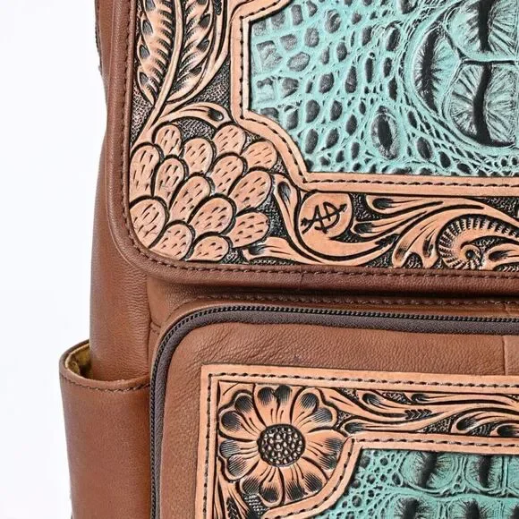 American Darling Backpack Genuine Western Leather Womens Bag Eleanor New - Picture 7 of 7